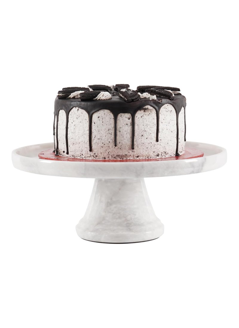RADICALn adicaln handmade Cupcake Stand White Marble 12"x6" Inch Wedding & Tea Party Cupcake Display Stand - Donut Stand Party Supplies - Cake Stands for Party Décor  - Image 1