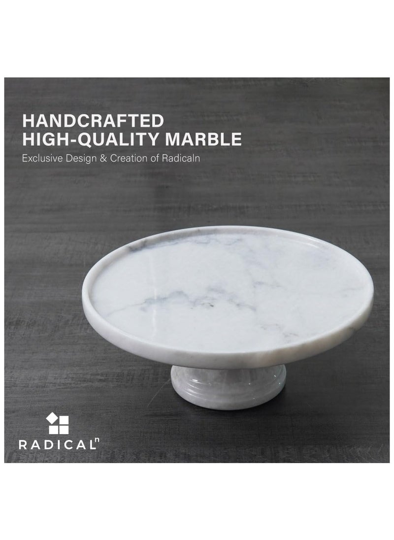 RADICALn adicaln handmade Cupcake Stand White Marble 12"x6" Inch Wedding & Tea Party Cupcake Display Stand - Donut Stand Party Supplies - Cake Stands for Party Décor  - Image 2