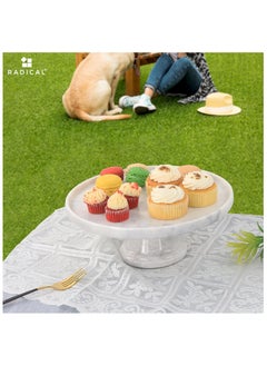 RADICALn adicaln handmade Cupcake Stand White Marble 12"x6" Inch Wedding & Tea Party Cupcake Display Stand - Donut Stand Party Supplies - Cake Stands for Party Décor  - Image 4