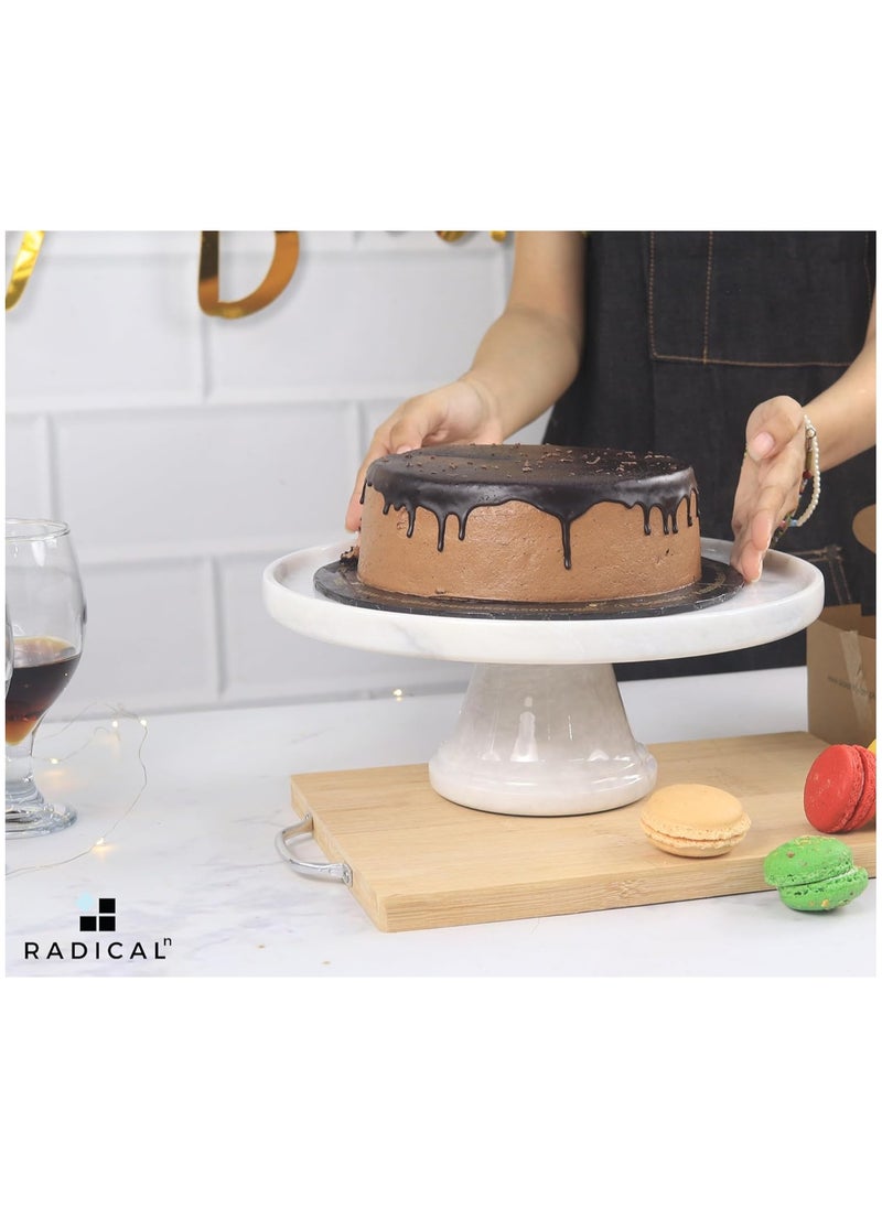 RADICALn adicaln handmade Cupcake Stand White Marble 12"x6" Inch Wedding & Tea Party Cupcake Display Stand - Donut Stand Party Supplies - Cake Stands for Party Décor  - Image 3