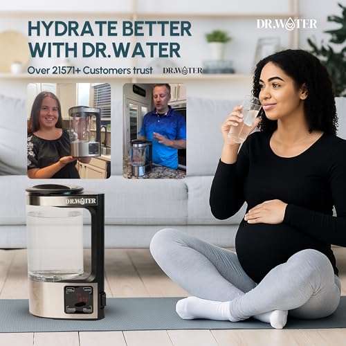 DR.WATER HydroPitcher | 68 Oz Hydrogen Water Pitcher - BPA Free Rich Hydrogen Water Generator - Electrolysis Jug with SPE/PEM Technology Hydrogen Water Machine | Chlorine Free Large Hydrogen Water Bottle - Image 4