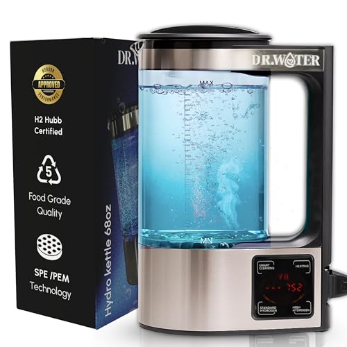 DR.WATER HydroPitcher | 68 Oz Hydrogen Water Pitcher - BPA Free Rich Hydrogen Water Generator - Electrolysis Jug with SPE/PEM Technology Hydrogen Water Machine | Chlorine Free Large Hydrogen Water Bottle - Image 1