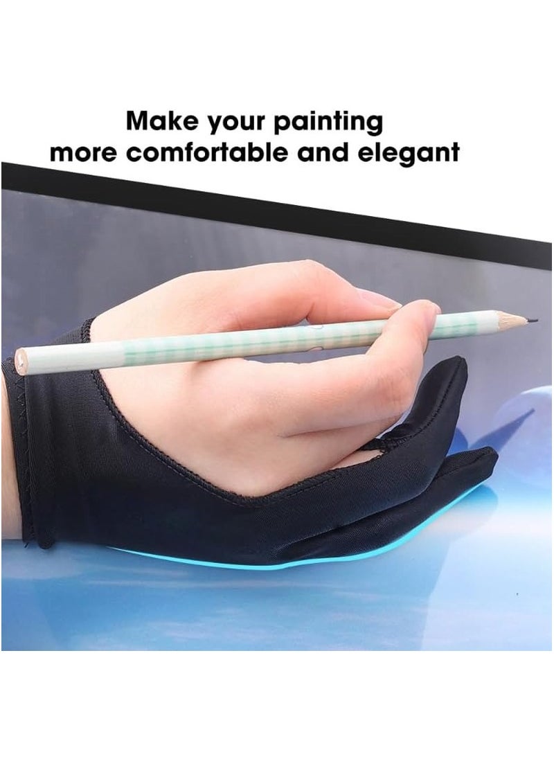 Beauenty - 2-Pack Artist Drawing Gloves - 3-Layer Digital Art Glove with Palm Rejection, Suitable for Left u0026 Right Hand Sketching, Drawing, Inking, and Coloring with Stylus Pen - Image 1