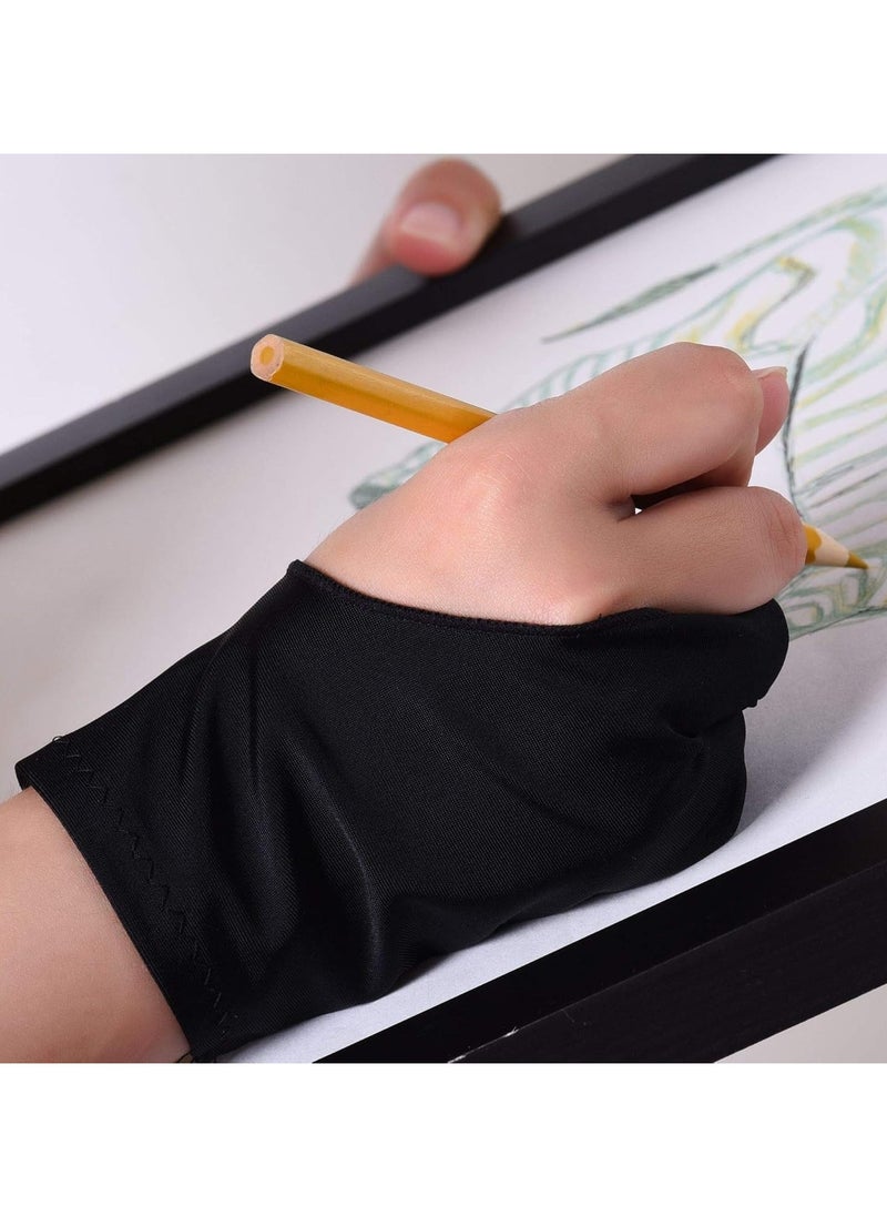 Beauenty - 2-Pack Artist Drawing Gloves - 3-Layer Digital Art Glove with Palm Rejection, Suitable for Left u0026 Right Hand Sketching, Drawing, Inking, and Coloring with Stylus Pen - Image 1