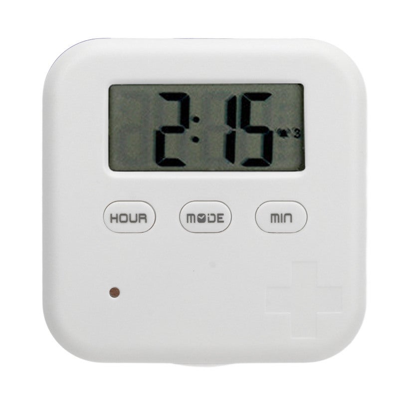 Smart Medication Organizer: Grey 4 Compartment - Built-In Timer Bell Vibration Reminder Portable Medicine Box for Daily Medication Adherence On The Go - Image 1