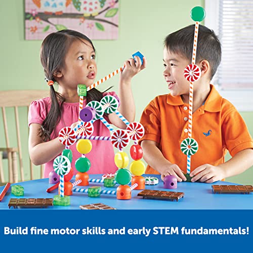 Learning Resources Candy Construction Building Set - 92 Pieces, Ages 4+, Fine Motor Skills Toy, Toddler Preschool, STEM, Gifts for Boys - Image 2
