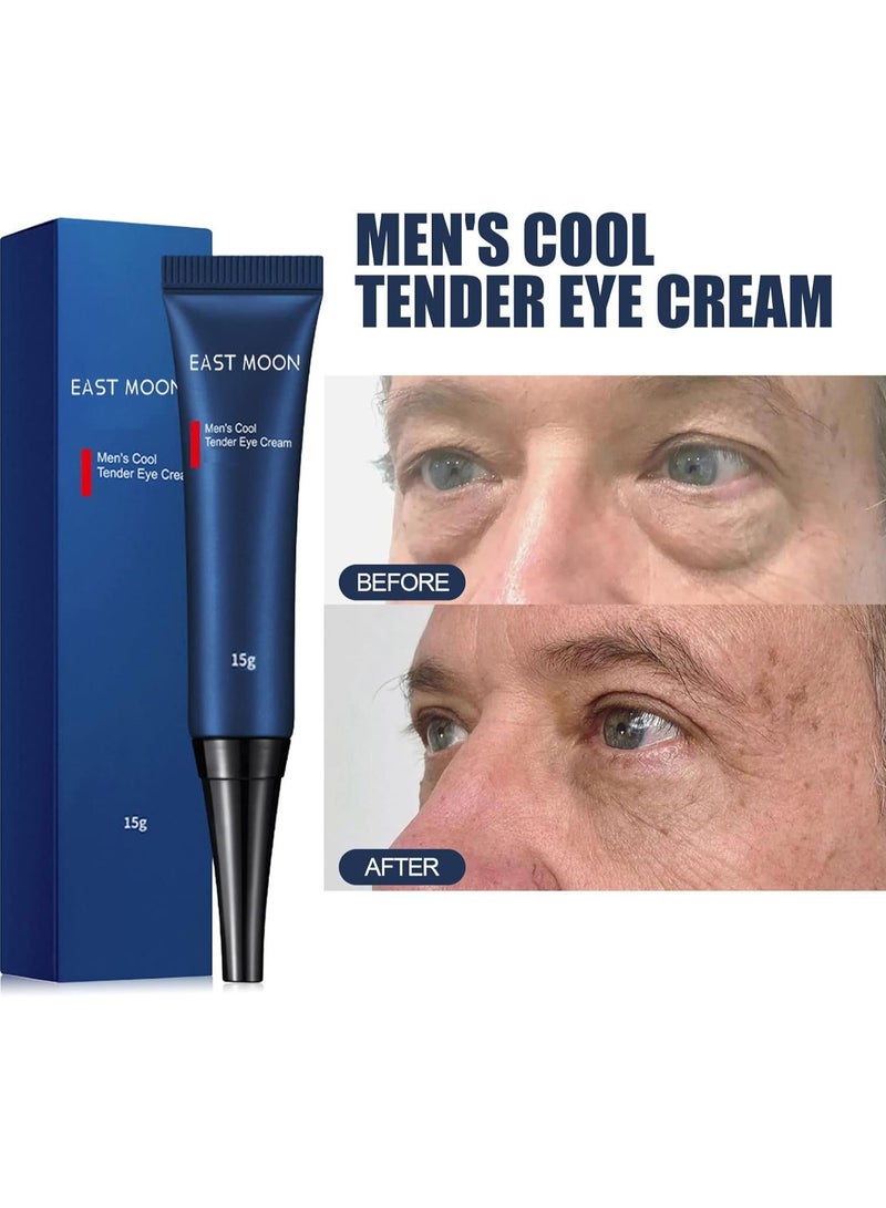 East Moon Men's Cool Tender Eye Cream 15g, Retinol Eye Cream for Repairing Eye Bags and Dark Circles, Tightening Fine Lines, Moisturizing and Repairing Eye Cream - Image 4