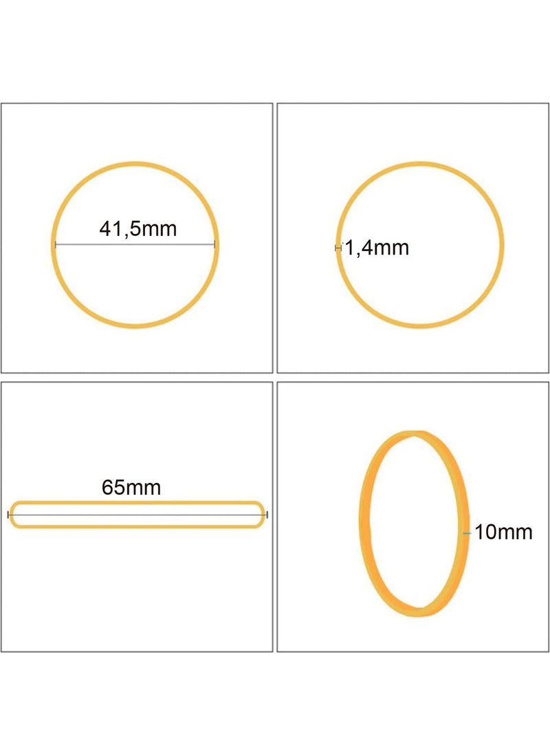 Ekoset 65X10MM Wide Rubber Package Packing Tire 1,000 Pieces  - Image 4