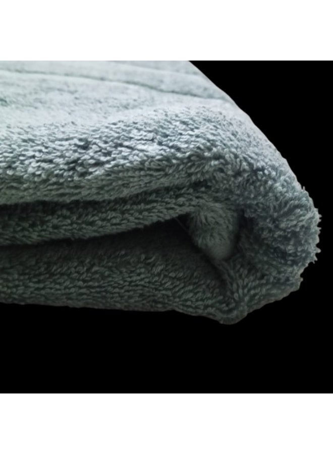 Large cotton towel  90x150 cm  light green - Image 2