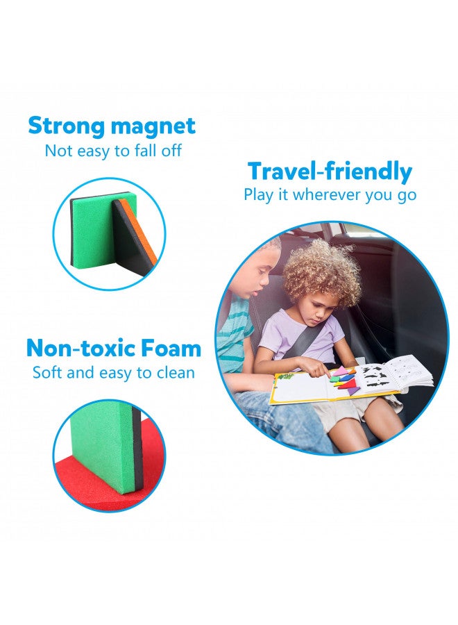 Vanmor Travel Tangram Puzzle - 3 Sets of Magnetic Tangram with 240 Solution - Montessori Shape Pattern Blocks Jigsaw Road Trip Games IQ Book Educational Toy Brain Teaser Gift for Kids Adults Challenge - Image 4