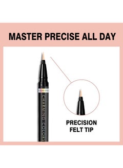 Music Flower Eyeliner Pencolored Matte Liquid Eyeliner Waterproof Smudge Resistant With Precise Tip (Nude)  - Image 2