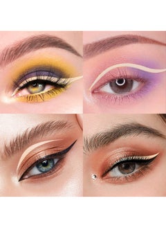 Music Flower Eyeliner Pencolored Matte Liquid Eyeliner Waterproof Smudge Resistant With Precise Tip (Nude)  - Image 5