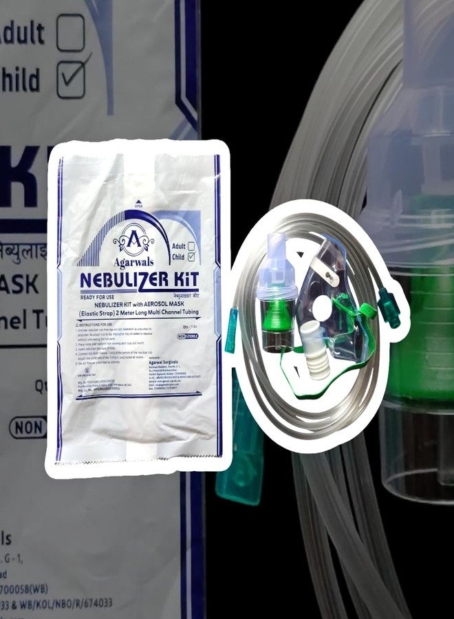 Agarwals Nebulizer Mask with Air Tube and Medicine Chamber (Child Kit) - Pack of 5 - Image 4