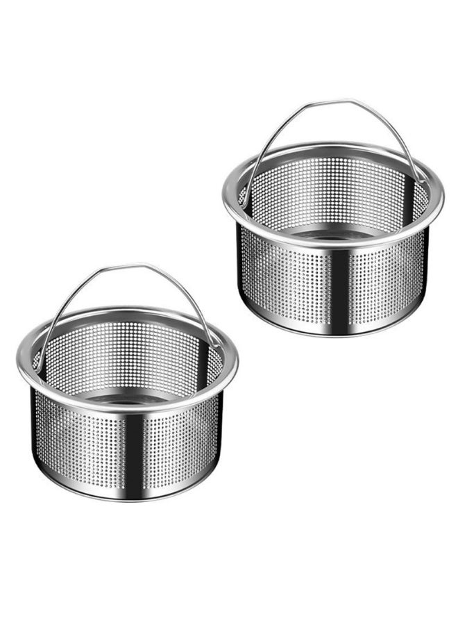 2 حزمة بالوعة مصفاة 304 الفولاذ المقاوم للصدأ بالوعة المطبخ مصفاة مكافحة انسداد استنزاف تصفية مصفاة بالوعة المطبخ استنزاف مصفاة - Image 1