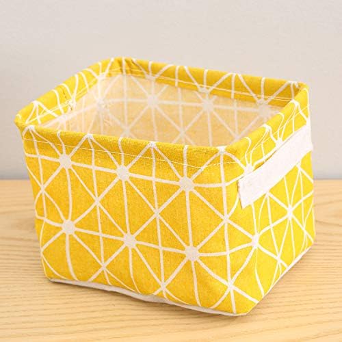 BeFunky Cute Fabric Storage Basket Bins, Home Decor Canvas Organizers Bag for Adult Makeup, Baby Toys Liners, Books (Pack of 2 ) - Image 3