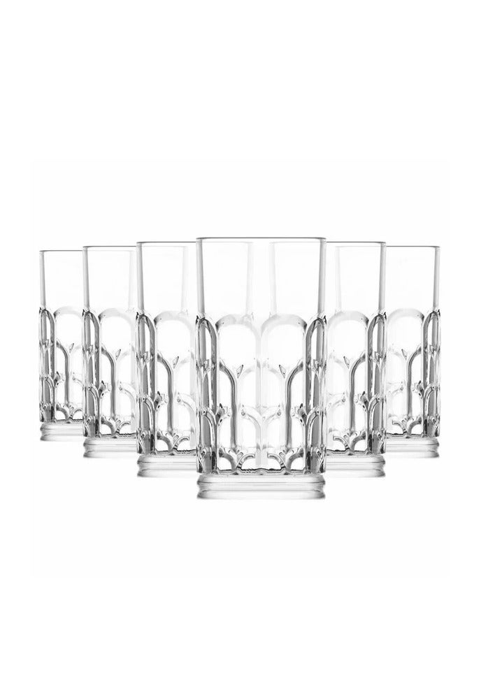 LAV Archie Long Drink Tumbler 390cc 6 Pieces Set - Image 3