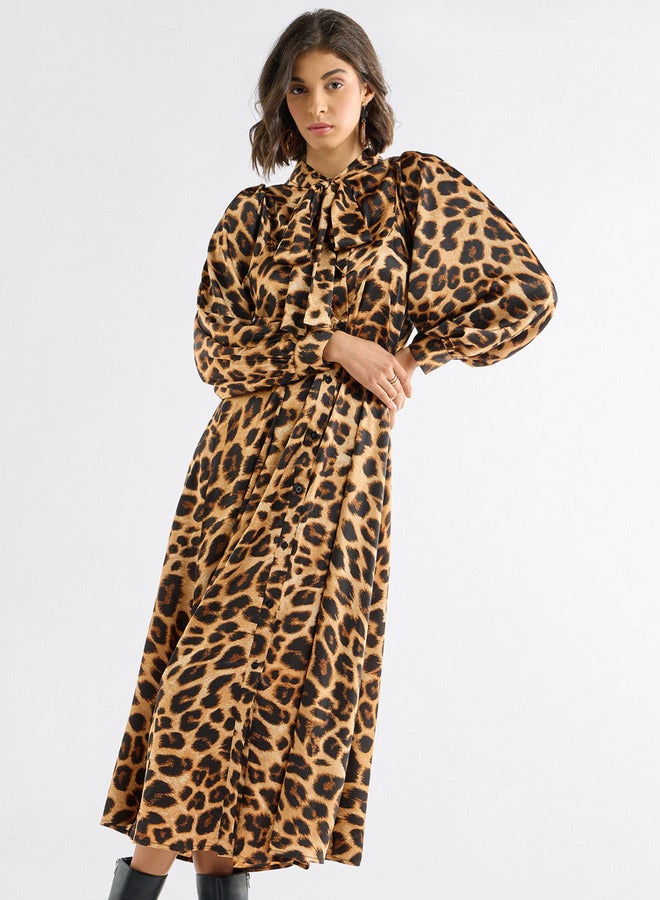 Splash FAV Leopard Print Dress - Image 1