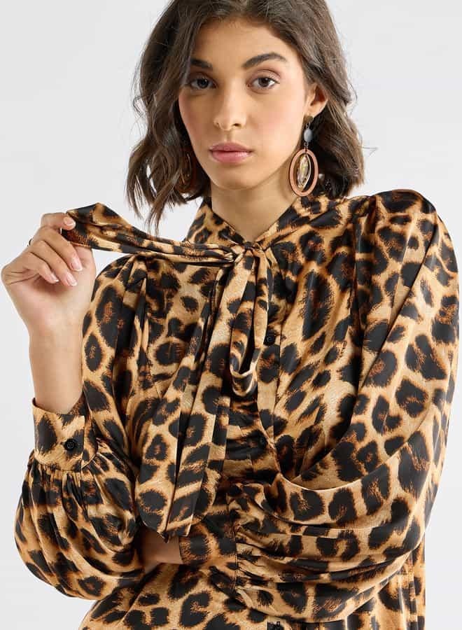 Splash FAV Leopard Print Dress - Image 4