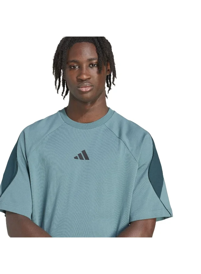 Adidas M Stadium Tee Green T-Shirt (Short Sleeve) T-Shirts For Men