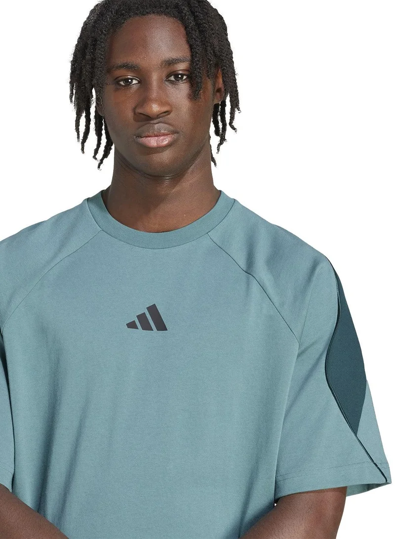 اديداس تي شيرت ام ستاديوم أخضر رجالي