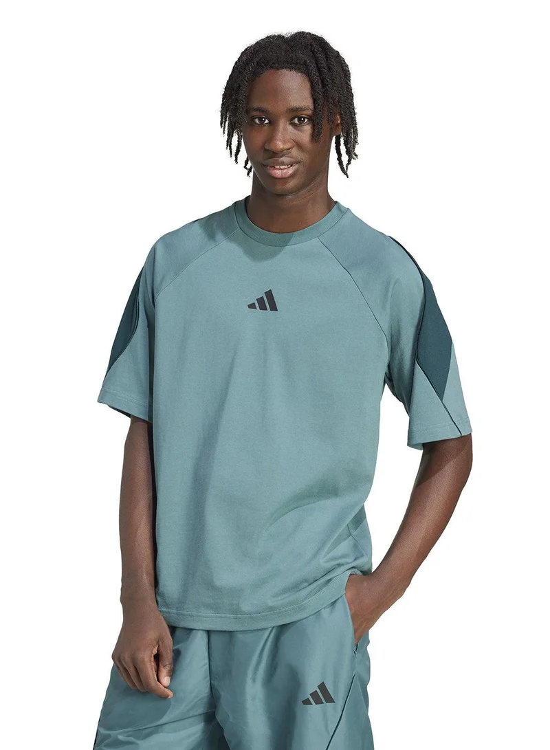 اديداس تي شيرت ام ستاديوم أخضر رجالي