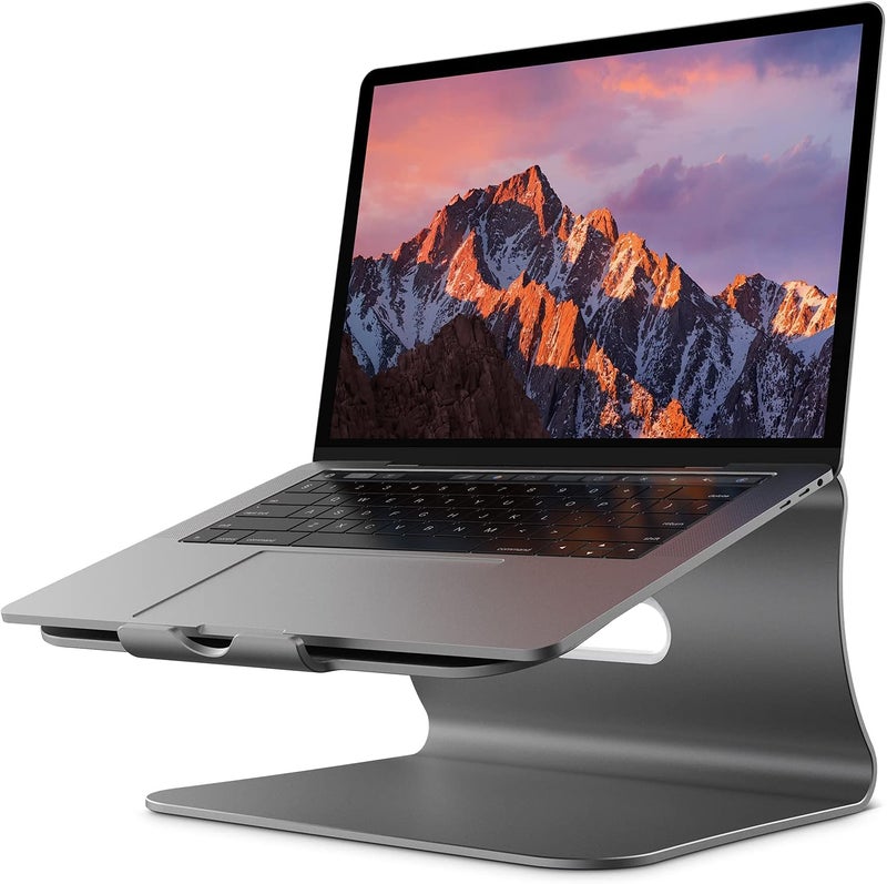 Bestand Laptop Stand Aluminum Cooling Computer Stand Holder for Apple MacBook Air Pro 11-16" Laptops (Gray) - Image 1