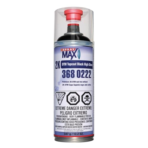 Spray max 3680222, DTM Topcoat Black High Gloss - Image 1