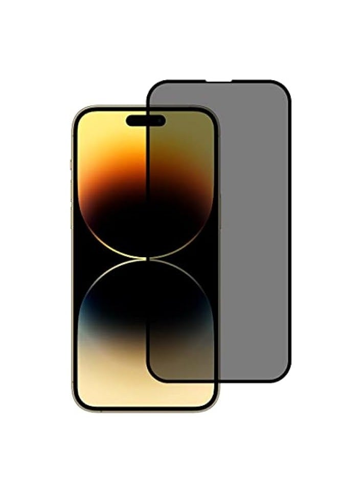 بروماس واقي شاشة من الزجاج المقوى مضاد للتجسس لهاتف آيفون 13 برو باللون الأسود - Image 1