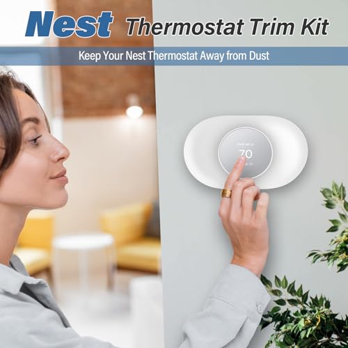 PROSOCOOL Nest Thermostat Wall Plate Nest Wall Thermostat Trim Kit Compatible with Google Programmable WiFi Thermostat GA01837-US - White - Image 5