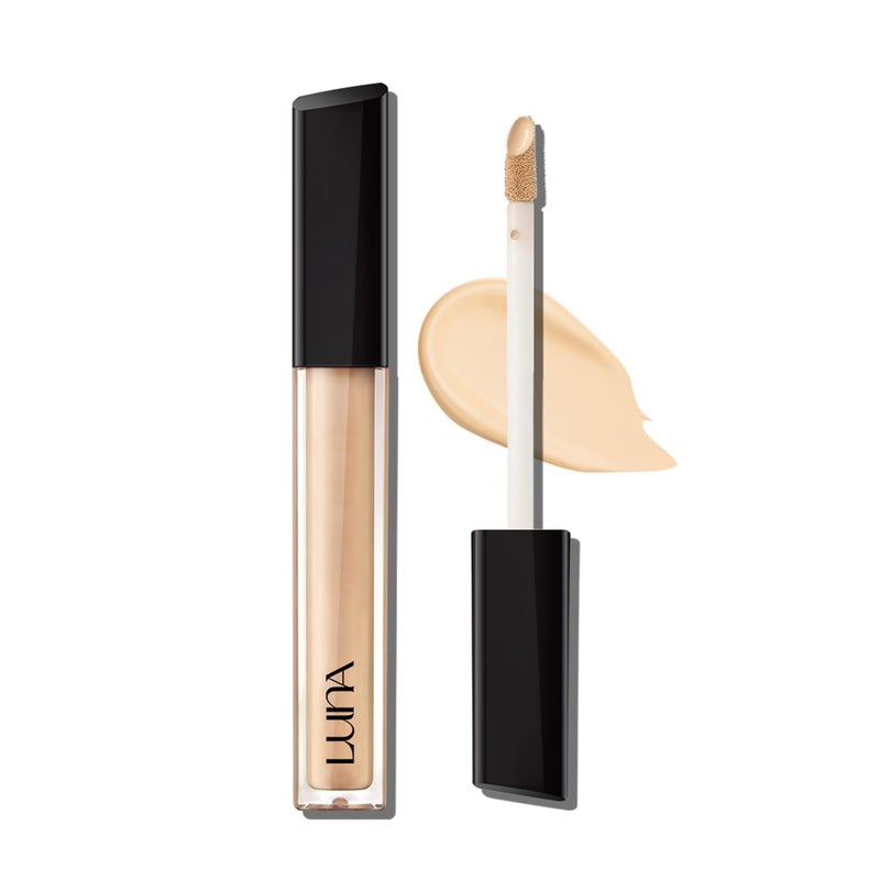 AK AEKYUNG LUNA Long-Lasting Tip Concealer Cover-Fit (#02 Beige) Full Coverage, for Under Eye Dark Circles, Fine Lines, Redness & Discoloration, Korean Makeup 0.26 Fl Oz - Image 1