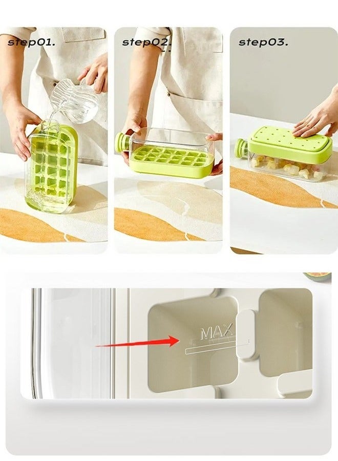 Ice Cube Bottle - 2 in 1 Touch-Free Ice Cube Tray Water Bottle, 2-in-1 Ice Cube Tray & Bottle, Easy Ice Release for Freezer, Perfect, For Coffee, Juice, And Beverages ( 500ml)  - Image 3