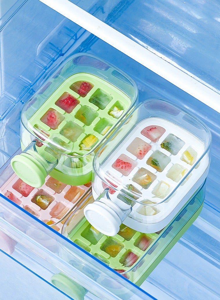 Ice Cube Bottle - 2 in 1 Touch-Free Ice Cube Tray Water Bottle, 2-in-1 Ice Cube Tray & Bottle, Easy Ice Release for Freezer, Perfect, For Coffee, Juice, And Beverages ( 500ml)  - Image 4
