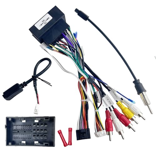 WildTundra 16Pin ISO Aftermarket Radio Harness Adapter Compatible with Chrysler 2015-2018 Dodge 2014-2019 Jeep 2018-2019, 16Pin Android Car Stereo Wiring Harness with SWC Reverse for Ram Cherokee - Image 1