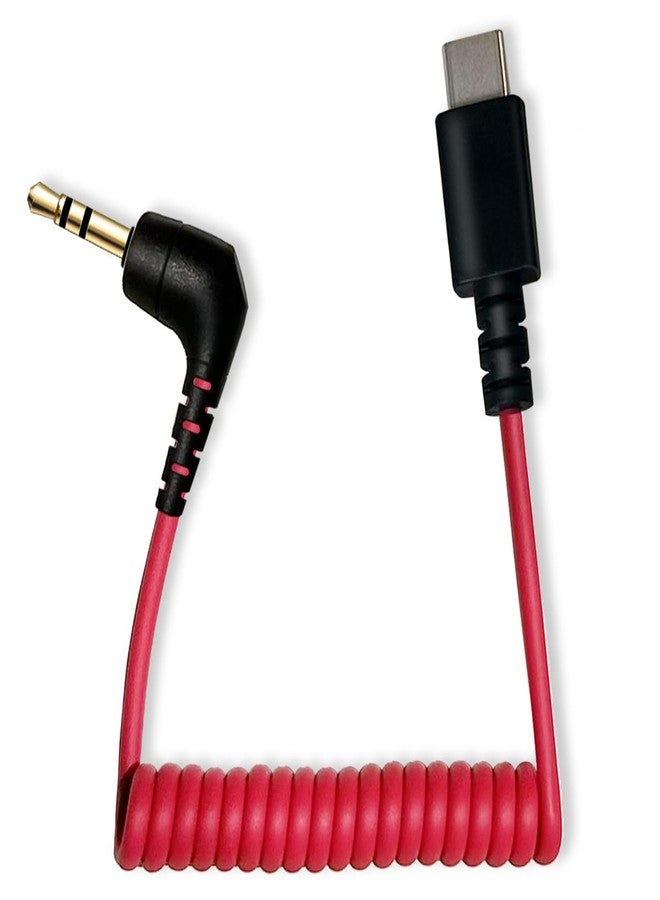 QJYTH Microphone Adapter Compatible with Rode Wireless Go 2/Pro/ME, USB C to 3.5mm TRS Mic Patch Cord Adapter Compatible with iPhone 15,16,Android with Hollyland Lack/M1/M2 and More External Mic - Image 1