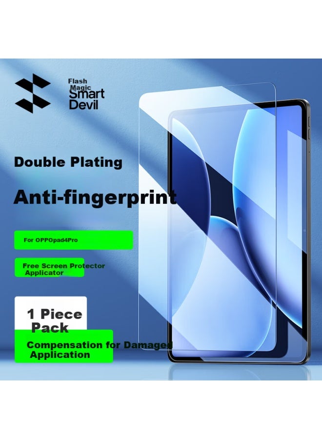Smartdevil Tempered Glass Screen Protector For Oppo Pad4pro And Oneplus Pad 2 Pro, 13.2-inch Universal Model Full-screen Hd Anti-fingerprint Tablet Screen Protector - Image 1