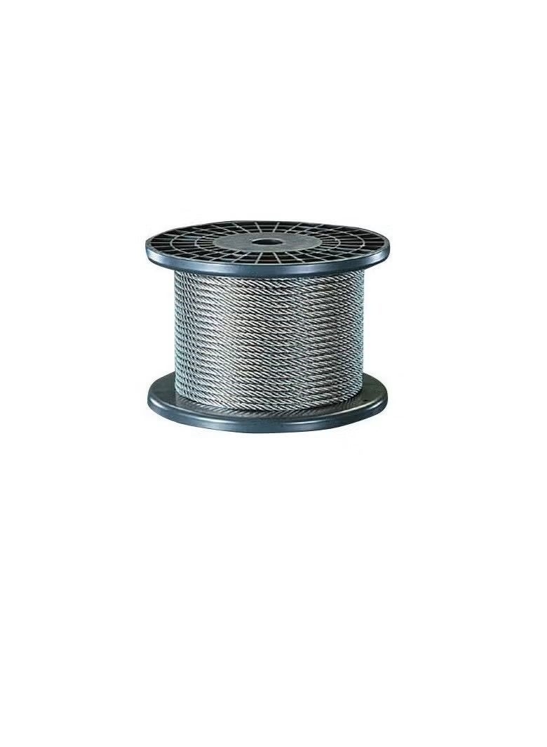حبل سلك فولاذي 6x7+FC | 1.0 مللي متر × 100 متر كابل معدني شديد التحمل | أسلاك فولاذية مرنة قوية للاستخدام الصناعي والبناء والاستخدام العام - Image 1