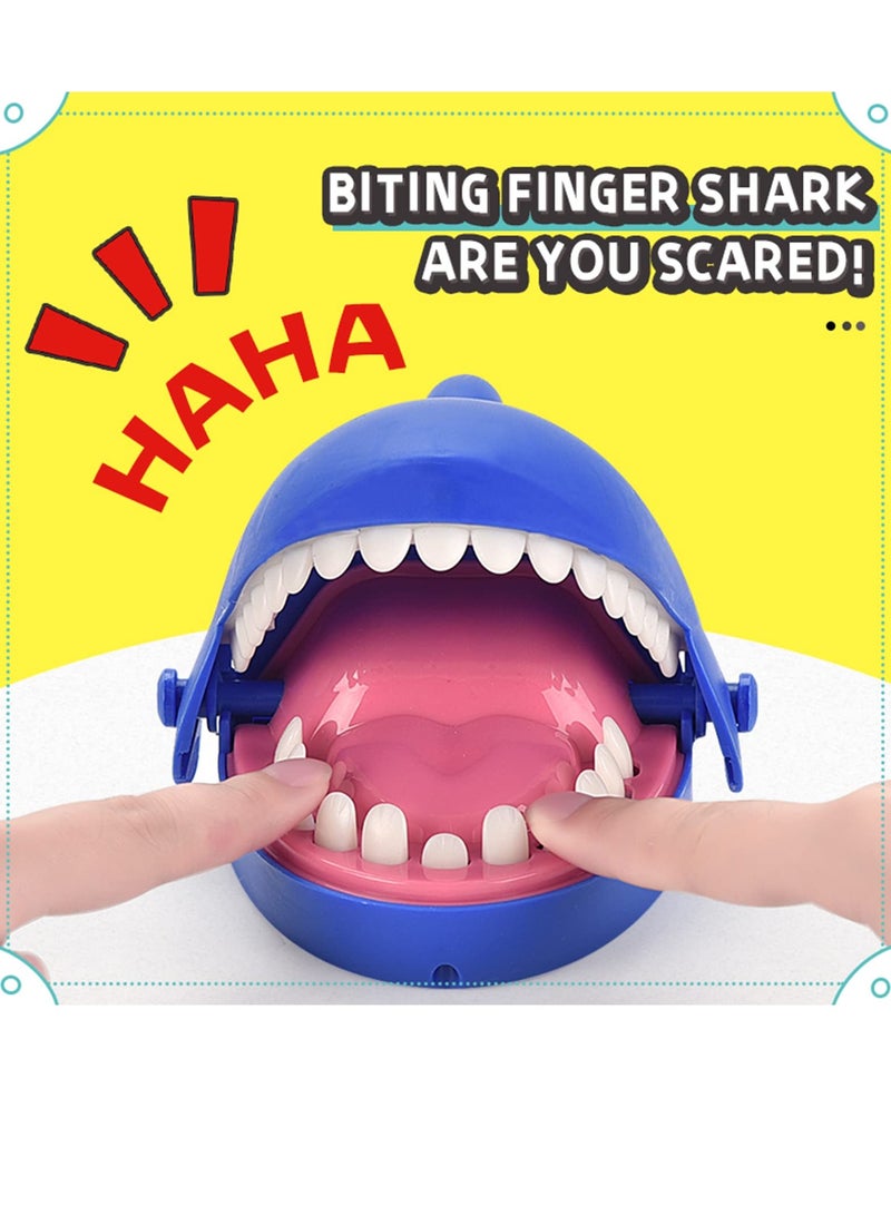 Excefore Shark Dentist Teeth Game, Shark Mouth Bite Finger Game Toy for Kid, Fun Travel Size Shark Teeth Game, Daring Test Game for Kids Toddler Adult Gift Party Favor Gift Dark Blue - Image 5