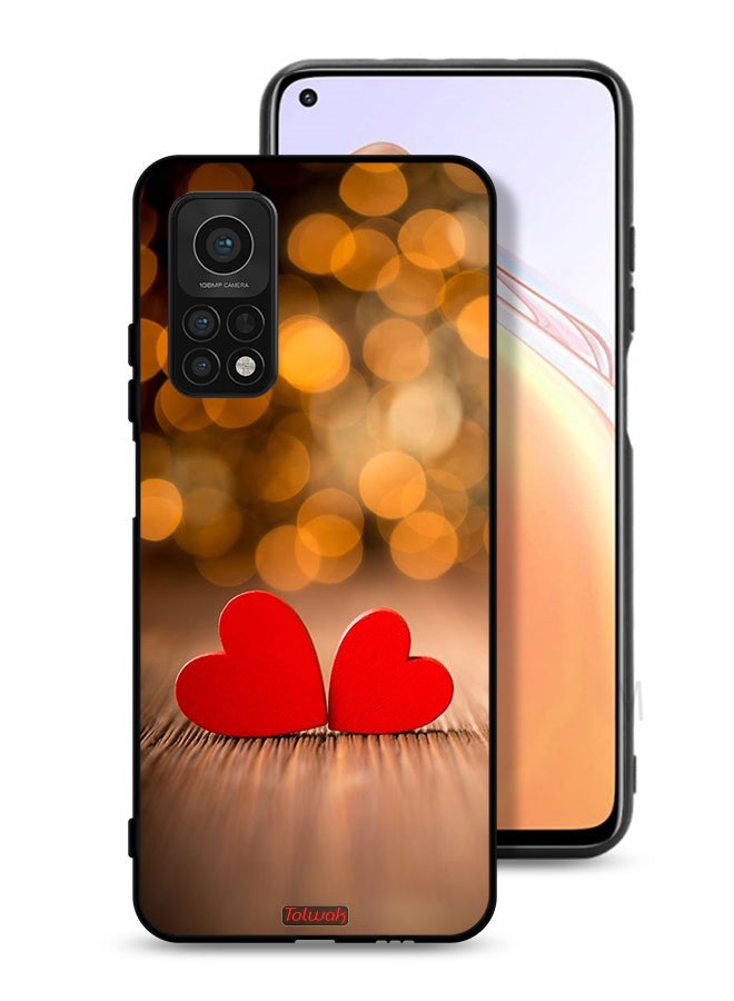 Tolwak Xiaomi Mi 10T Pro 5G Protective Case Cover Two Beautiful Hearts  - Image 1