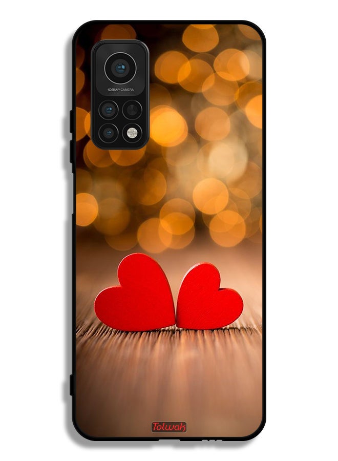 Tolwak Xiaomi Mi 10T Pro 5G Protective Case Cover Two Beautiful Hearts  - Image 2