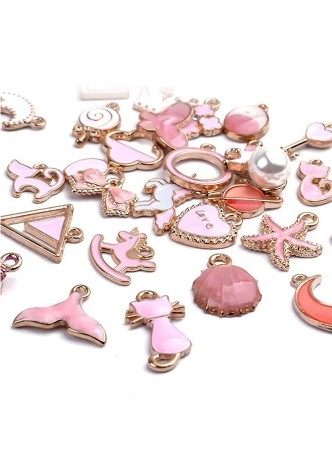 Organizer Charm Pendant 30 Pieces 10mm-30mm Mixed Enamel Pendant DIY Necklace Bracelet Jewelry Production - Image 5