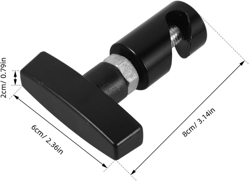 Abaodam Hood Strut Clamp and Lift Support Clamp for Car Engine Hood Black Replacement with Anti-slip Fixing Tool for Automotive Maintenance - Image 2