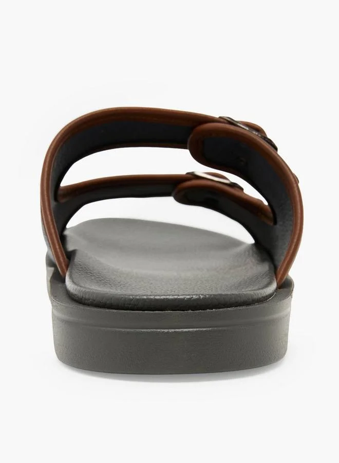 LBL By Shoexpress GREY Men Slip On Comfort Sandals for Men | Best Price UAE