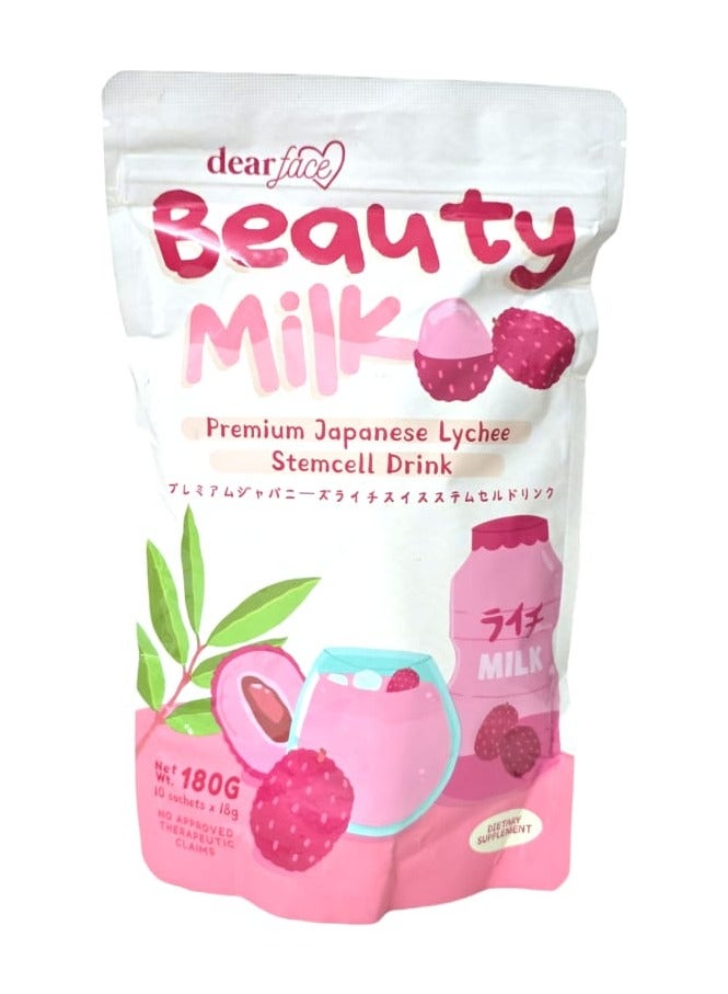 دير فيس مشروب حليب ذو جودة عالية مخصص للتجميل مصنوع من الخلايا الجزعية الليتشي اليابانية - Image 1