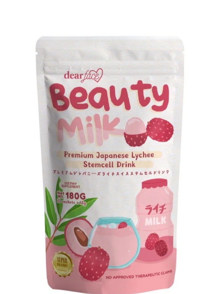 دير فيس مشروب حليب ذو جودة عالية مخصص للتجميل مصنوع من الخلايا الجزعية الليتشي اليابانية - Image 2