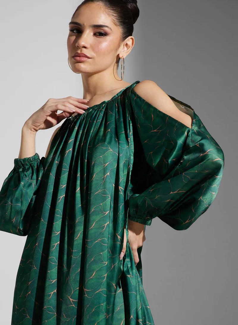 SINOIR Floral Printed Dress