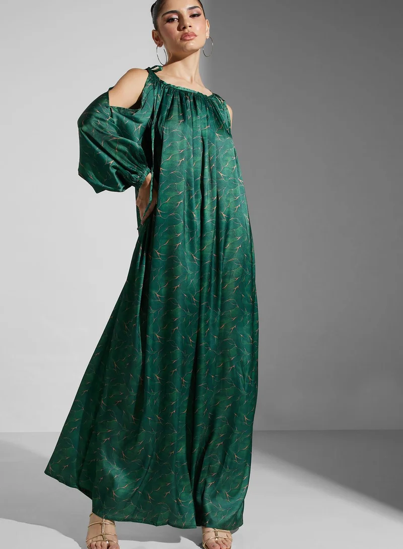 SINOIR Floral Printed Dress