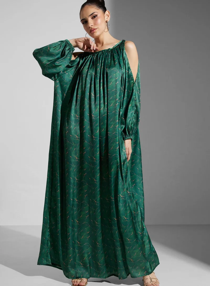 SINOIR Floral Printed Dress