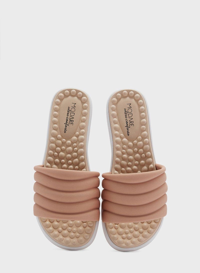 مودار صنادل مسطحة للنساء - صنادل مسطحة أنيقة ونعال مسطحة مريحة للسيدات - Image 4