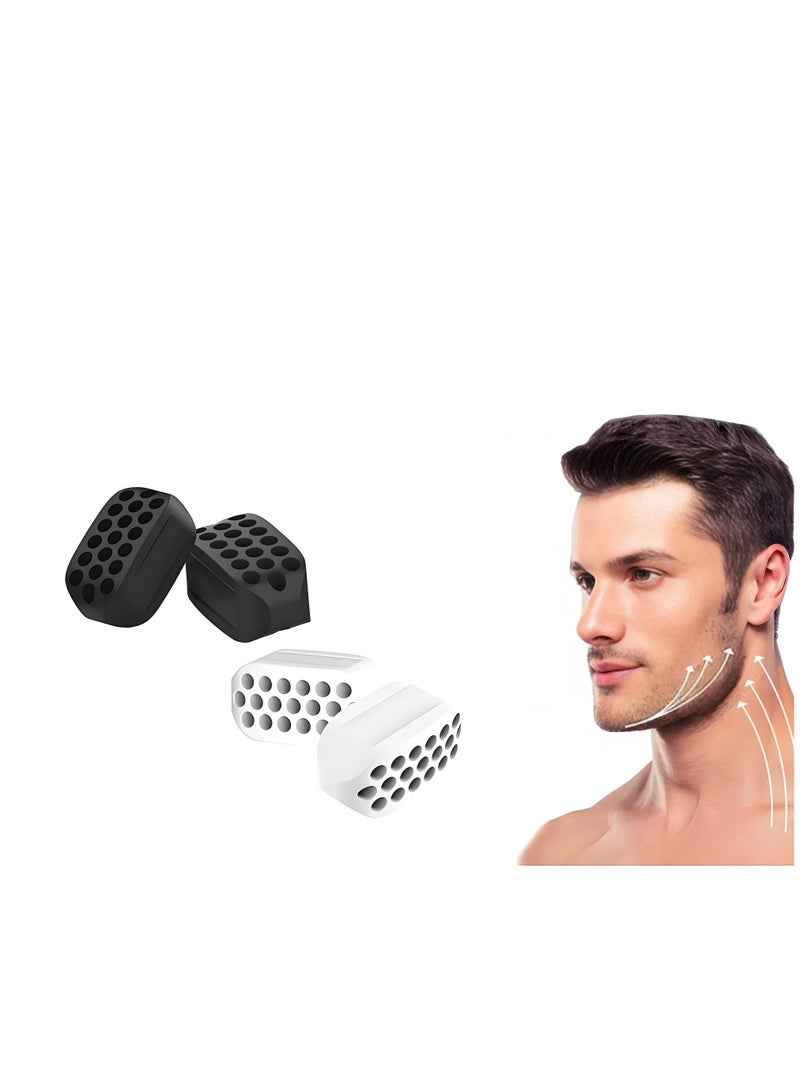 Lee Yon 4-Piece Jaw Exerciser, Black/White, 3 x 1.5 x 1.6 cm  - Image 1