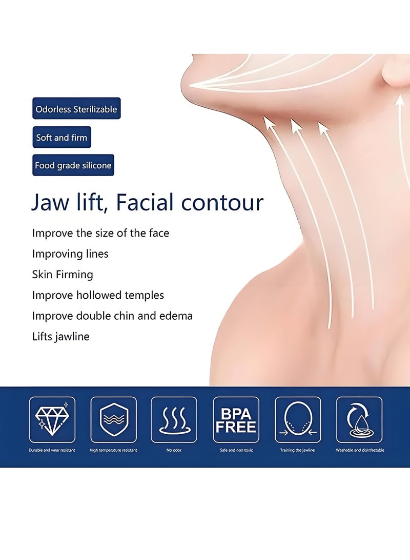 Lee Yon 4-Piece Jaw Exerciser, Black/White, 3 x 1.5 x 1.6 cm  - Image 2
